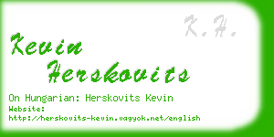 kevin herskovits business card